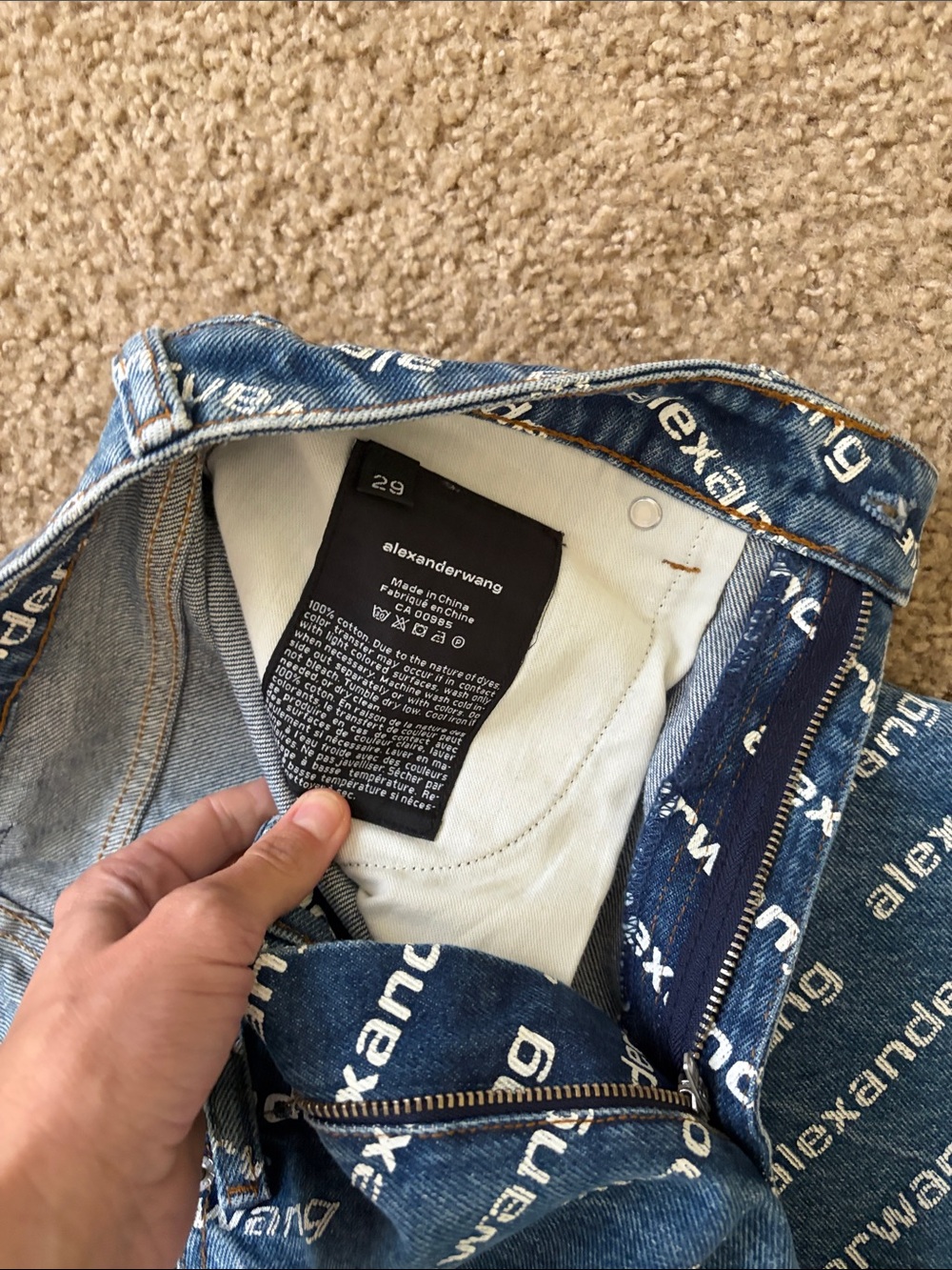 Alexander Wang Logo Jeans - Picture 4 of 10